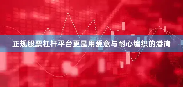 正规股票杠杆平台更是用爱意与耐心编织的港湾