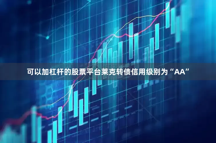 可以加杠杆的股票平台莱克转债信用级别为“AA”