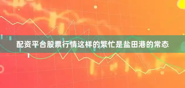 配资平台股票行情这样的繁忙是盐田港的常态