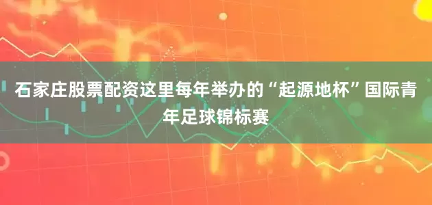 石家庄股票配资这里每年举办的“起源地杯”国际青年足球锦标赛