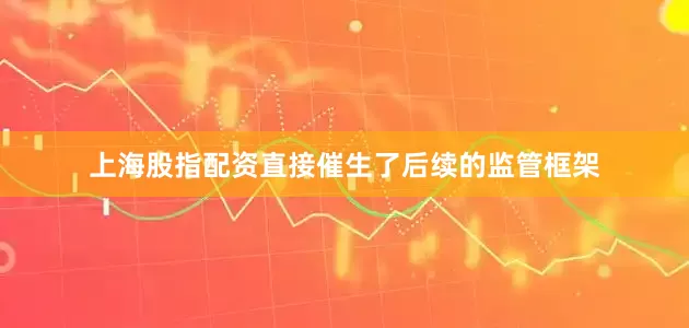上海股指配资直接催生了后续的监管框架